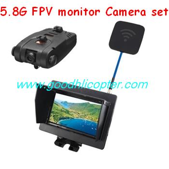SYMA-X5S-X5SC-X5SW Quad Copter parts 5.8G FPV Monitor Camera set - Click Image to Close